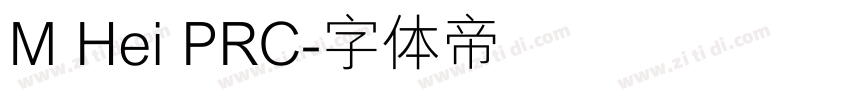 M Hei PRC字体转换